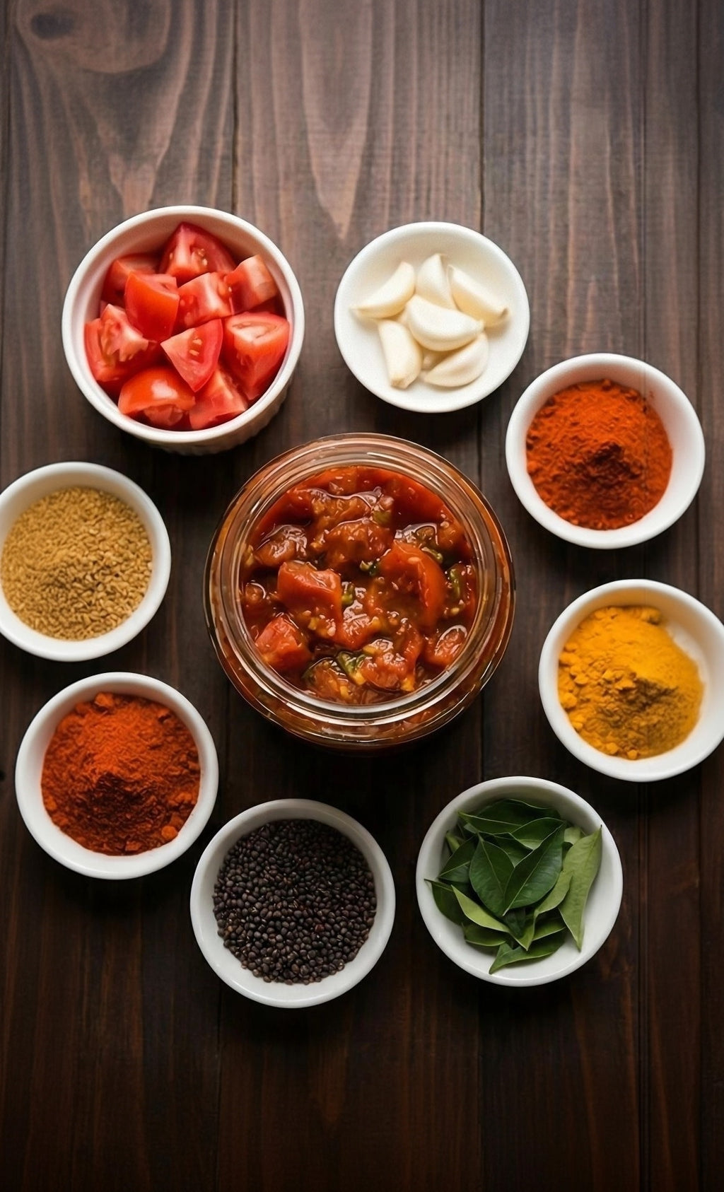 Andhra style Tomato Pickle (Tomato Pachadi)